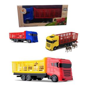 Caminhão Cowboy Truck com 4 Animais 17X40X14Cm