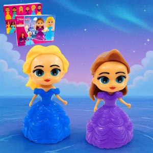 Boneca Mini Princesas para Montar com 2 Unidades