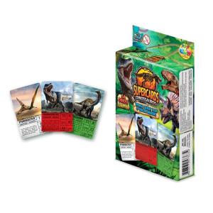 Jogo de Cartas Supercards Dinossauros com 55 Cartas