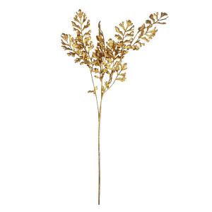 Enfeite Natal Galho Dourado com Glitter 75Cm