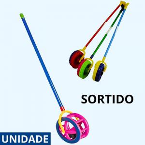 Gira Gira Infantil Plástico Colorido com Cabo