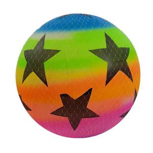 Bola de Vinil Colorida Estrelas Infantil Brinquedo