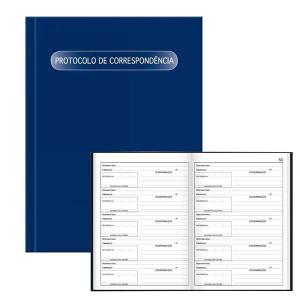Livro Protocolo de Correspondência 1/4 com 104 Folhas Unidade