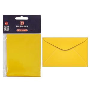 Envelope Visita 80G 115Mmx80Mm Amarelo com 10