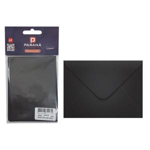 Envelope Visita 80G 115Mmx80Mm Preto com 10