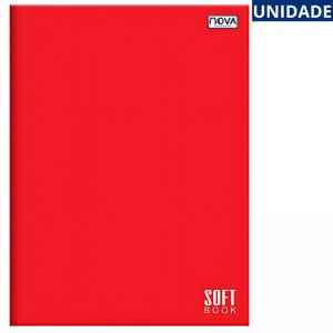 Caderno Universitário Soft Book Vermelho 96 Fls Brochura