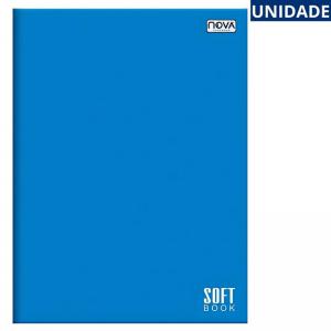 Caderno Brochurão Capa Dura Soft Book Azul 96 Folhas