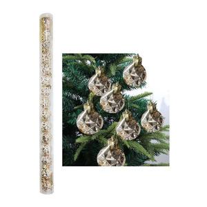 Bola Natal 30Mm Lisa Brilhante Champanhe com 15 Bolas
