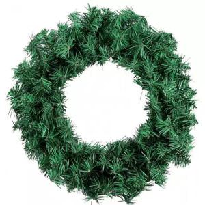 Enfeite Natal Guirlanda com Festão Aramado Verde 80Cm