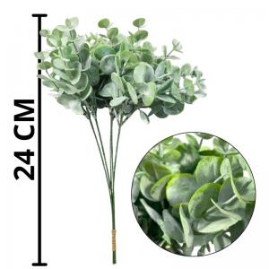 Folhagem Pick Verde Nevado com 5 Galhos 24Cm