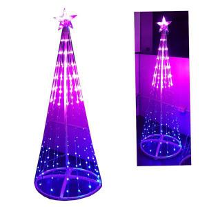 Arvore Natal Cone Dobravel 1,5Cm 205Led Colorido Bivolt