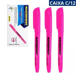 Marca Texto Rosa Caixa com 12 Unidades - Master Print