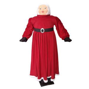 Enfeite Natal Mamãe Noel Luxo 150Cm com Base - Gravata