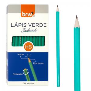 Lápis Preto Hb Sextavado Resina Caixa com 144 Unidades - Brw