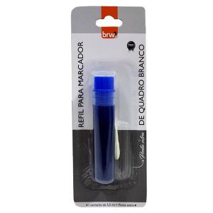 Refil Marcador Quadro Branco Azul Brw + Ponta Extra