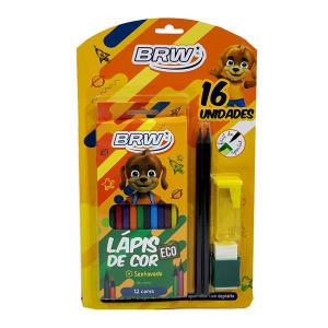 Kit Escolar Completo Brw 16 Peças