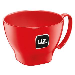 Cumbuca com Alça Plástica Vermelha 500Ml - Uz