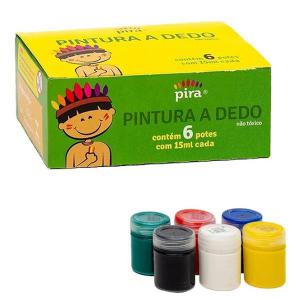 Pintura a Dedo 6 Cores 15Ml Cada - Pira