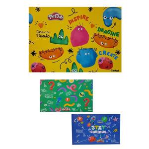 Caderno 1/4 40 Folhas Capa Flexivel Brochura para Desenho Horizontal Unidade - Credeal