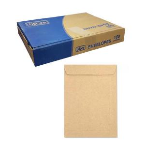 Envelope Kraft Saco 80G 200X280Mm com 100 Unidades - Tilibra