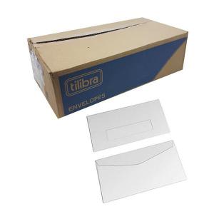 Envelope Carta Oficio com Janela 114X229Mm Branco com 1000 - Tilibra