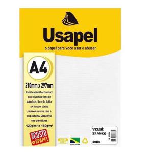 Papel Vergê 180G A4 Branco com 50 Folhas - Plastpark