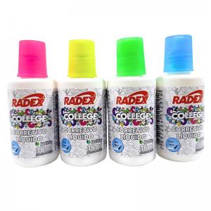 Corretivo Líquido College Radex 18Ml - Kit Escolar