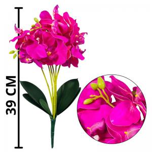 Buque Orquidea Pink X5 39Cm - Decoromax