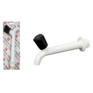 Torneira Plastica P/Pia 1/2 3/4 Branca 17,5Cm - Plasbohn