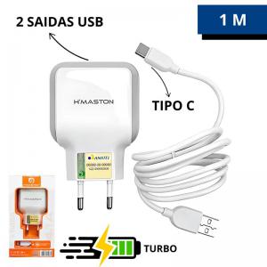 Carregador de Celular Turbo Tipo-C 4.1A Usb - H'maston
