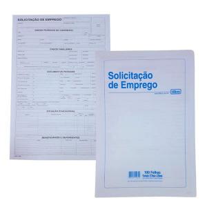 Solicitação de Emprego 100 Fls. Unidade Tilibra