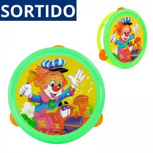 Pandeiro Infantil Colorido Mini Toys 15Cm