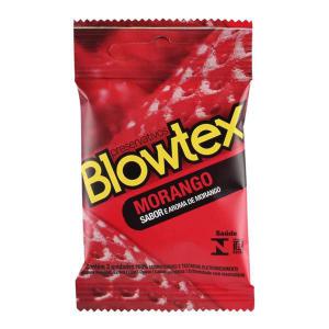 Preservativos Blowtex Morango - Kit 3 Unidades