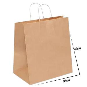Sacola Kraft com Alça Grande 42X34X12Cm - Uriarte