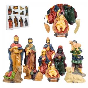 Presépio Resina com 10 Peças Pequeno 10 Cm - Wincy Natal