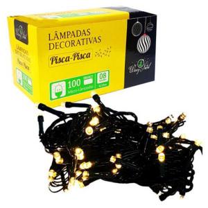 Pisca Natal Micro Branco 100 Lampadas Sequencial 127V 4,15 Metros - Wincy Natal