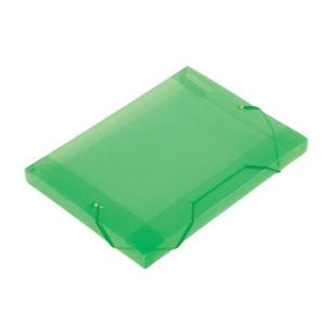 Pasta Organizadora Ofício Verde Pp Aba Elástico Lombo 40Mm Documentos