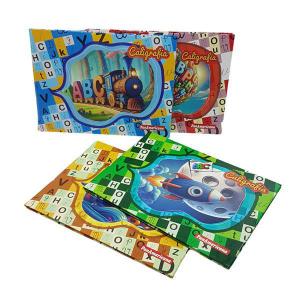 Caderno 1/4 48 Folhas Capa Dura Caligrafia Brochurao Horizontal Fofinhos Sortidos Unidade