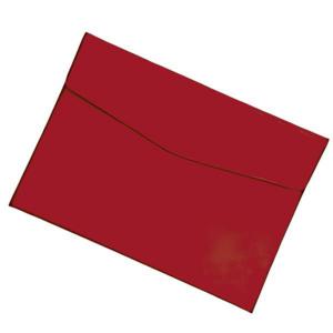 Pasta Envelope Papel Cartão A4 Vermelha Premiere Documentos Organizador Unidade