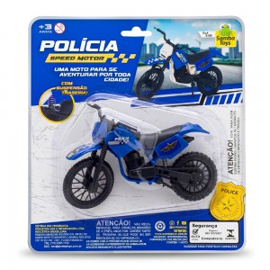 Moto Policia Plástico - Samba Toys