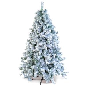 Arvore Natal 180Cm Pinheiro com Pinhas Verde Nevada Luxo 937 Galhos Pé de Ferro - Global