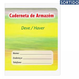 Caderneta de Armazém Brochura 20 Folhas Capa Flexível