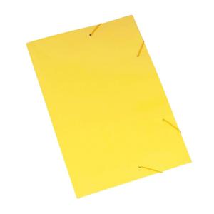 Pasta Aba Elástica Polycarta Amarela Organização Documentos Escritório Escolar
