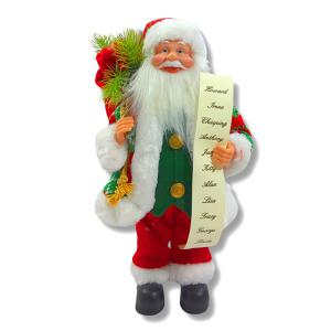 Papai Noel em Pé com Saco de Presente 30Cm - Wincy Natal