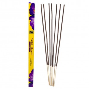 Incenso Indiano Zed Black Violeta Aroma Relaxante 7 Varetas Ambiente