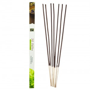 Incenso Indiano Zed Black 30 Ervas Varetas Aromáticas Purificação Relaxamento 7 Unidades