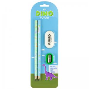 Kit Escolar Infantil Filhotes da Selva 4 Peças