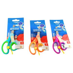 Tesoura Escolar Futuro com Mola 13Cm Cores Variadas