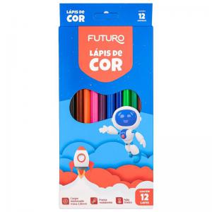 Lápis de Cor Sextavado Futuro 12 Cores