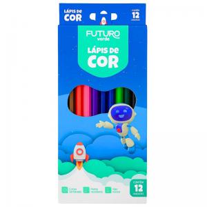 Lápis de Cor Eco 12 Cores - Presente Criativo